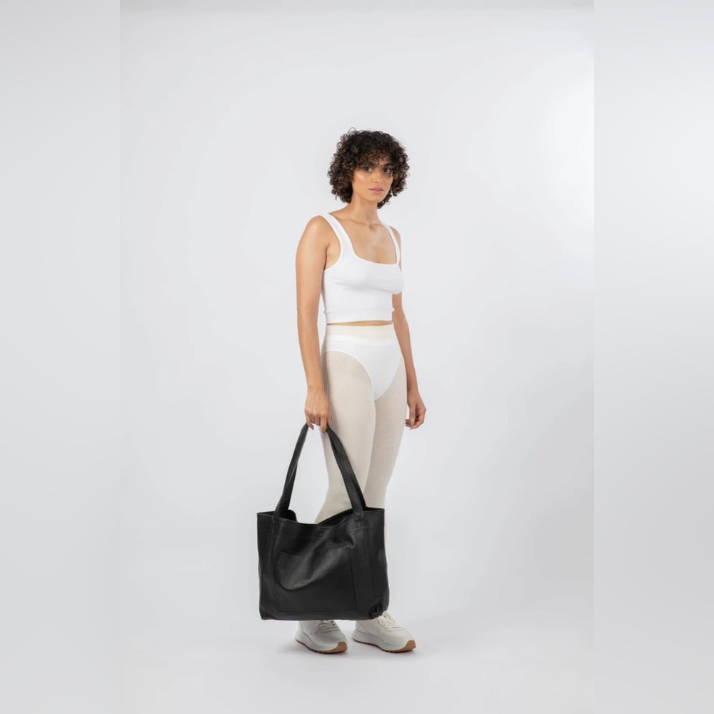Elegant Black Tote Bag